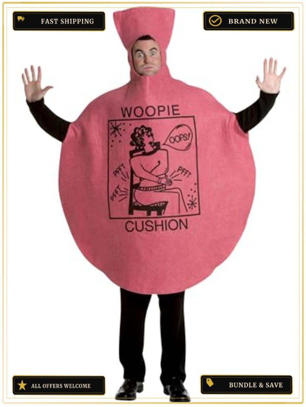 Rasta Imposta Woopie Cushion Adult Costume One Size Foam Tunic